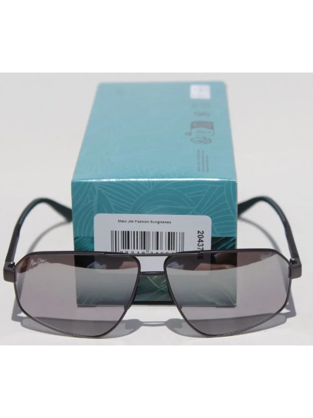 MAUI JIM Keawawa POLARIZED Sunglasses DSB620-02 Gunmetal/Silver Black Mirror NEW